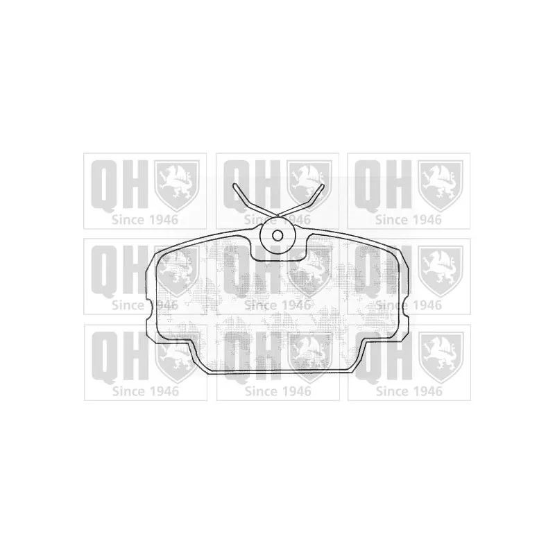 Jeu de 4 plaquettes de frein avant QUINTON HAZELL BP331