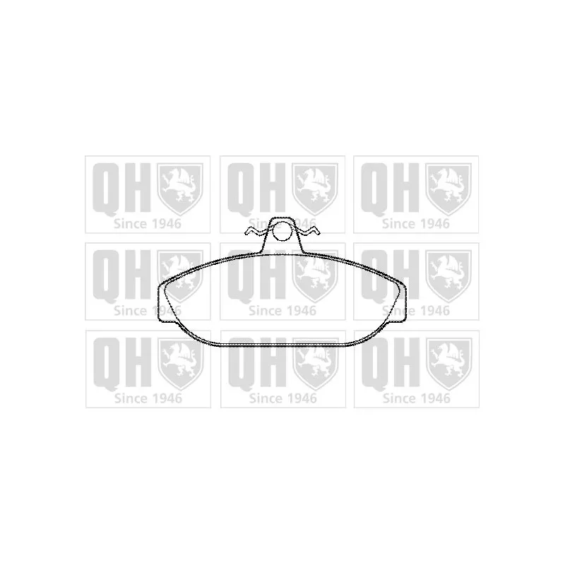 Jeu de 4 plaquettes de frein avant QUINTON HAZELL BP336