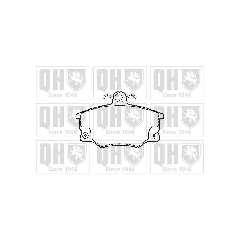 Jeu de 4 plaquettes de frein avant QUINTON HAZELL BP353