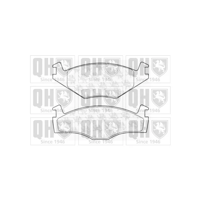 Jeu de 4 plaquettes de frein avant QUINTON HAZELL BP360
