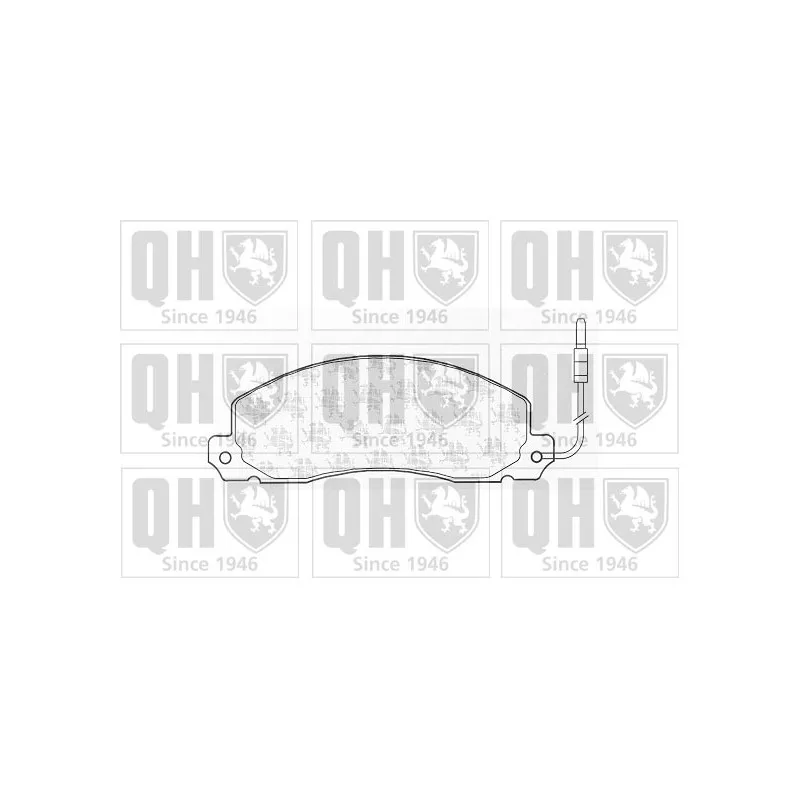Jeu de 4 plaquettes de frein avant QUINTON HAZELL BP371