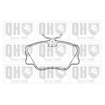 Jeu de 4 plaquettes de frein avant QUINTON HAZELL BP372