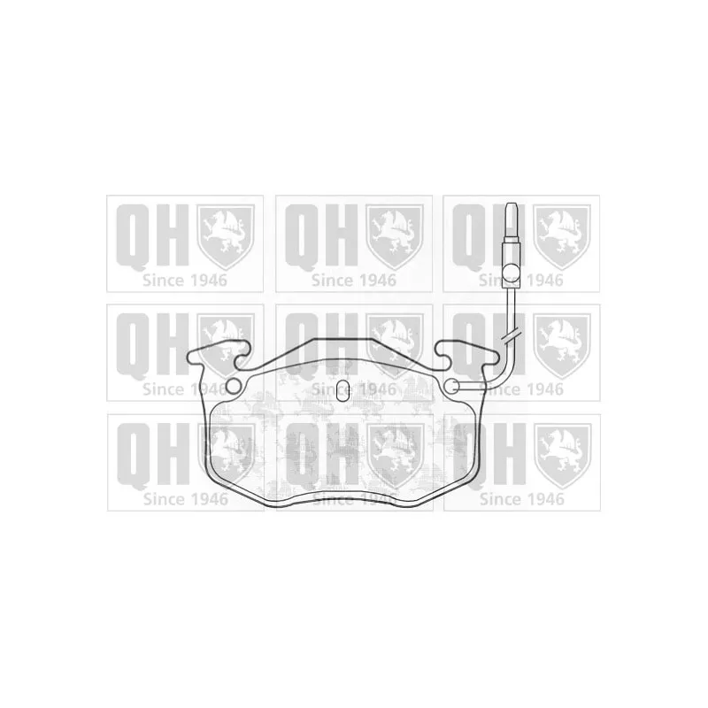 Jeu de 4 plaquettes de frein avant QUINTON HAZELL BP376