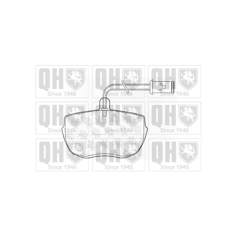 Jeu de 4 plaquettes de frein avant QUINTON HAZELL BP388