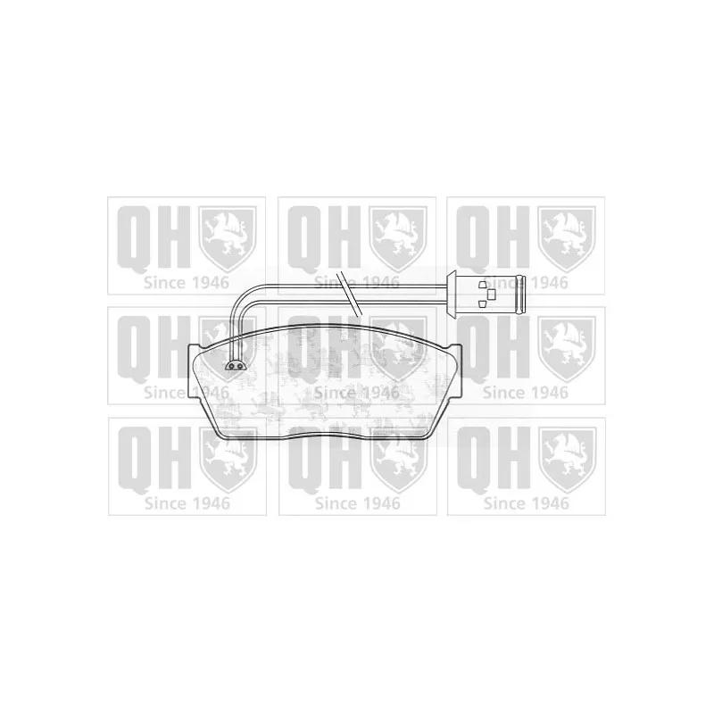 Jeu de 4 plaquettes de frein avant QUINTON HAZELL BP412