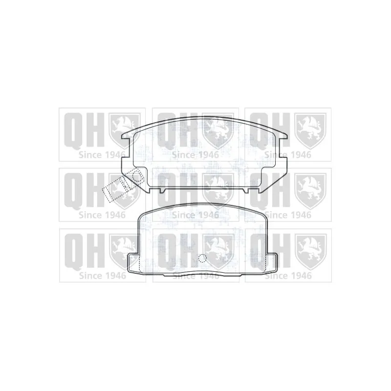 Jeu de 4 plaquettes de frein arrière QUINTON HAZELL BP413
