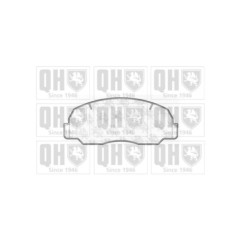 Jeu de 4 plaquettes de frein avant QUINTON HAZELL BP424