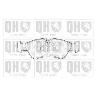 Jeu de 4 plaquettes de frein avant QUINTON HAZELL BP450
