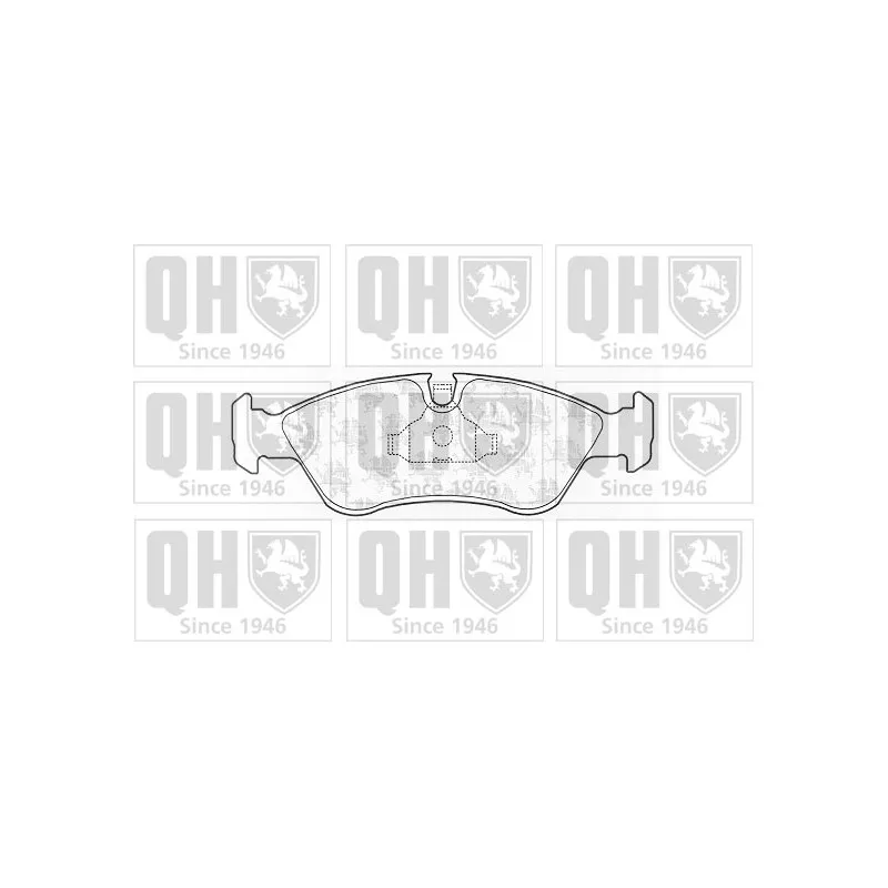 Jeu de 4 plaquettes de frein avant QUINTON HAZELL BP450