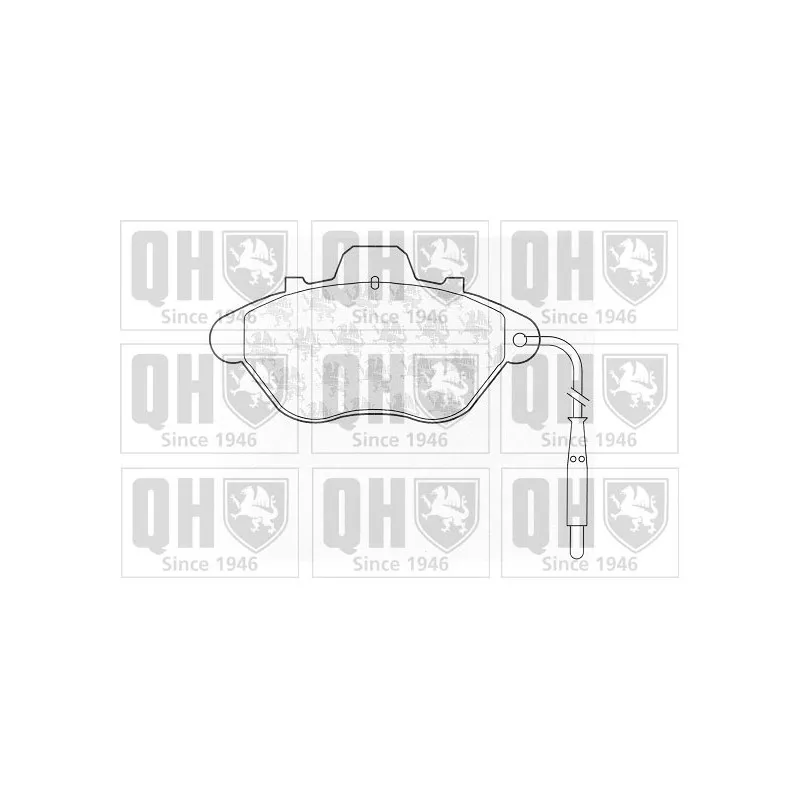 Jeu de 4 plaquettes de frein avant QUINTON HAZELL BP453