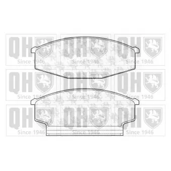 Jeu de 4 plaquettes de frein avant QUINTON HAZELL BP466
