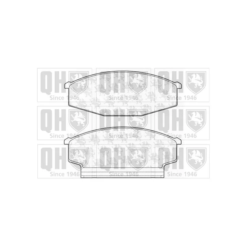 Jeu de 4 plaquettes de frein avant QUINTON HAZELL BP466