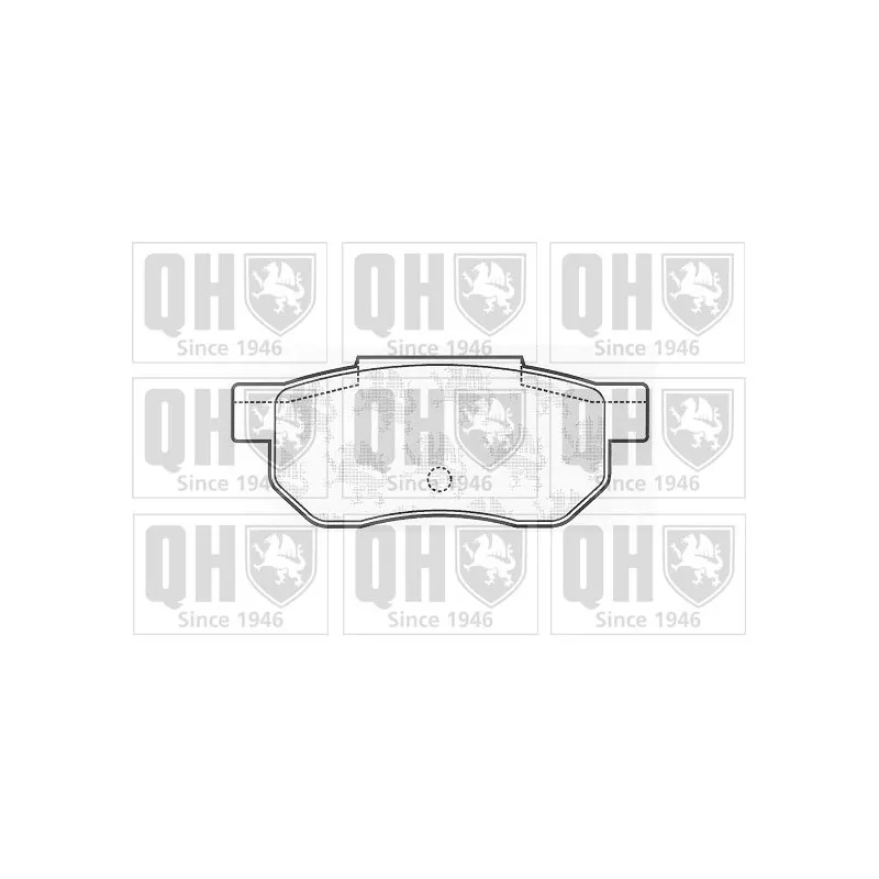 Jeu de 4 plaquettes de frein arrière QUINTON HAZELL BP470