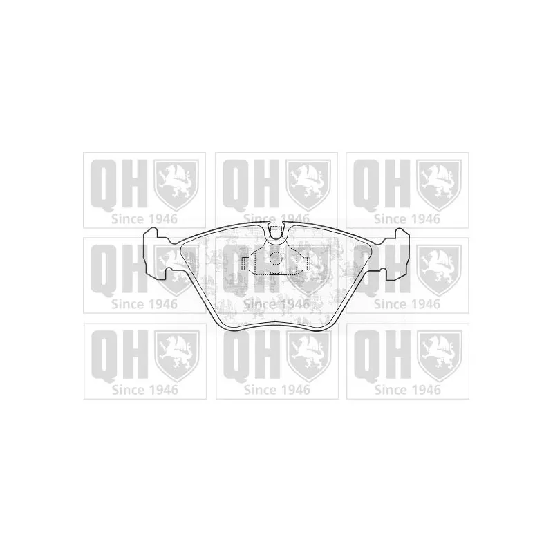 Jeu de 4 plaquettes de frein avant QUINTON HAZELL BP473