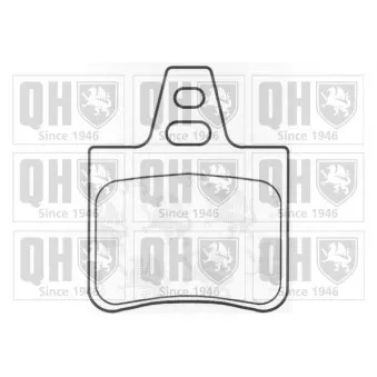 Jeu de 4 plaquettes de frein arrière QUINTON HAZELL BP474