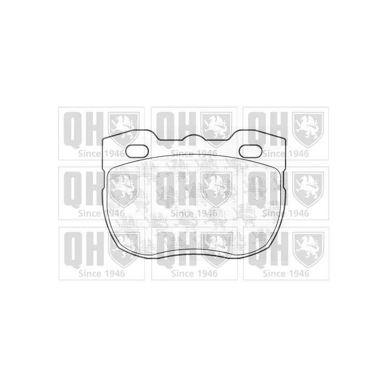 Jeu de 4 plaquettes de frein avant QUINTON HAZELL BP481