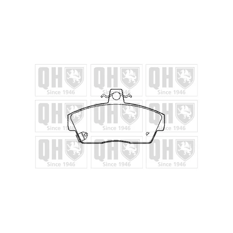 Jeu de 4 plaquettes de frein avant QUINTON HAZELL BP491