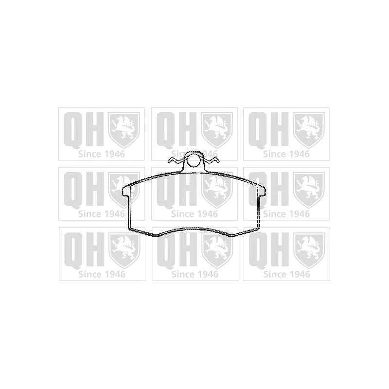 Jeu de 4 plaquettes de frein avant QUINTON HAZELL BP501