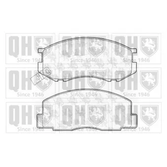 Jeu de 4 plaquettes de frein avant QUINTON HAZELL