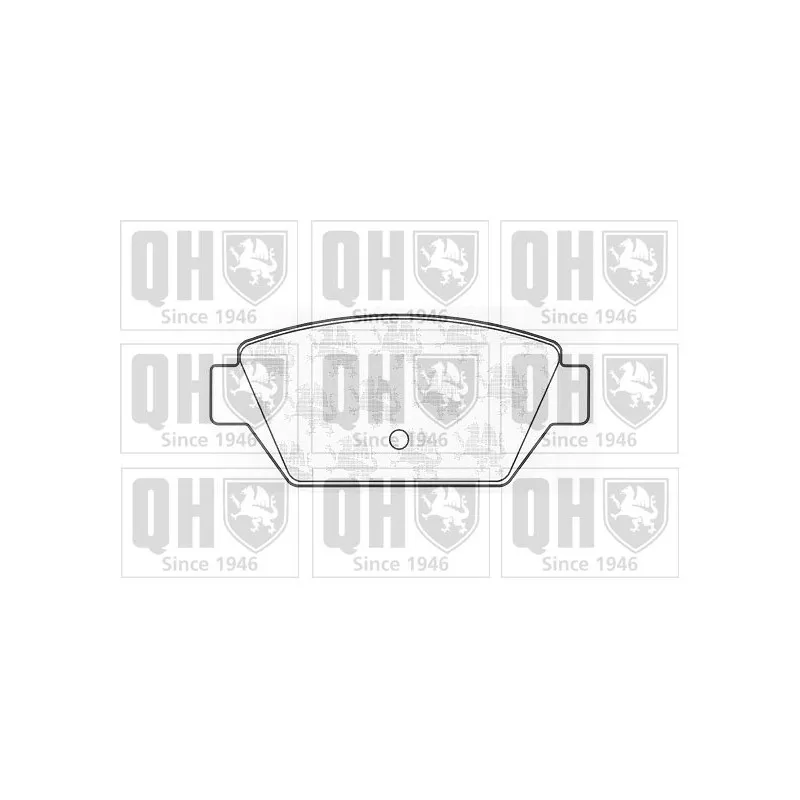 Jeu de 4 plaquettes de frein avant QUINTON HAZELL BP513