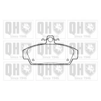 Jeu de 4 plaquettes de frein avant QUINTON HAZELL BP519