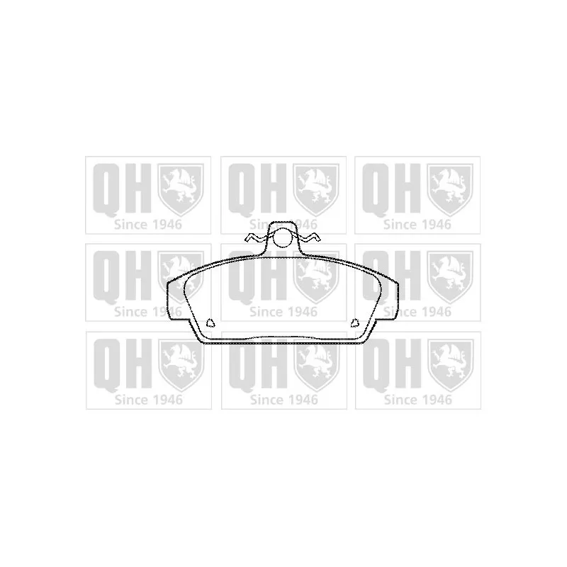 Jeu de 4 plaquettes de frein avant QUINTON HAZELL BP519