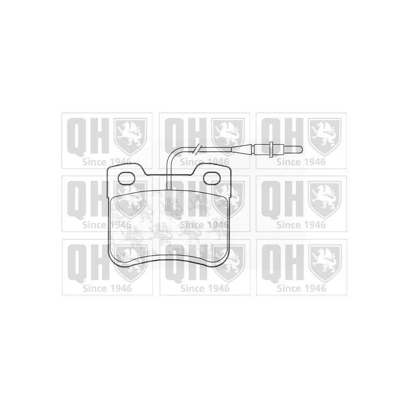 Jeu de 4 plaquettes de frein avant QUINTON HAZELL BP522