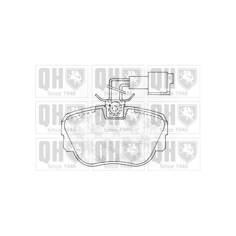 Jeu de 4 plaquettes de frein avant QUINTON HAZELL BP534