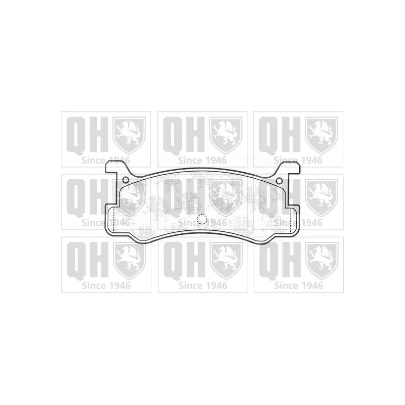 Jeu de 4 plaquettes de frein arrière QUINTON HAZELL BP560