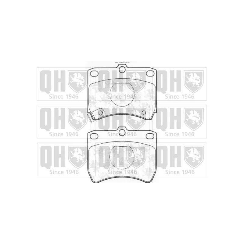 Jeu de 4 plaquettes de frein avant QUINTON HAZELL BP564