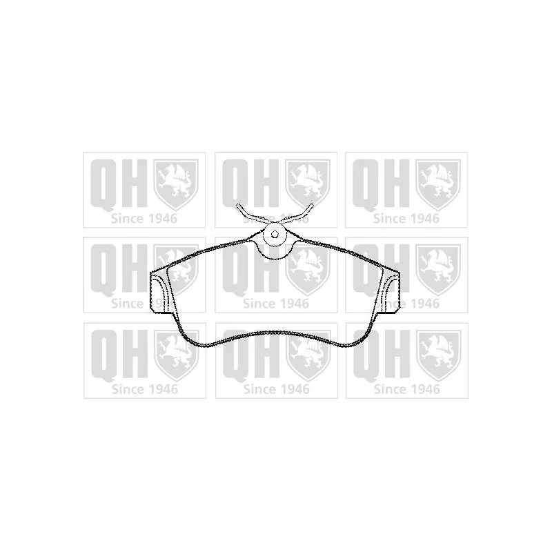 Jeu de 4 plaquettes de frein avant QUINTON HAZELL BP578