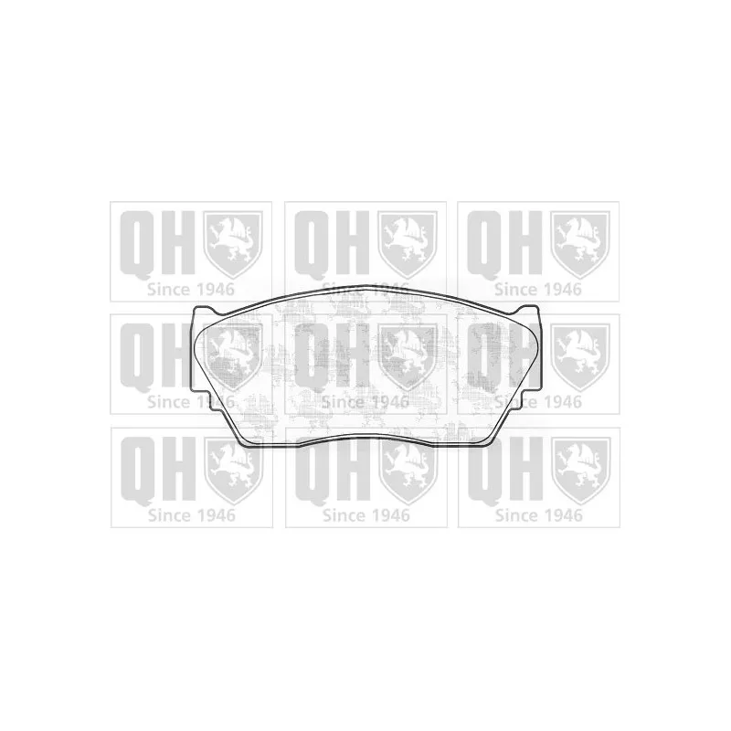 Jeu de 4 plaquettes de frein avant QUINTON HAZELL BP603