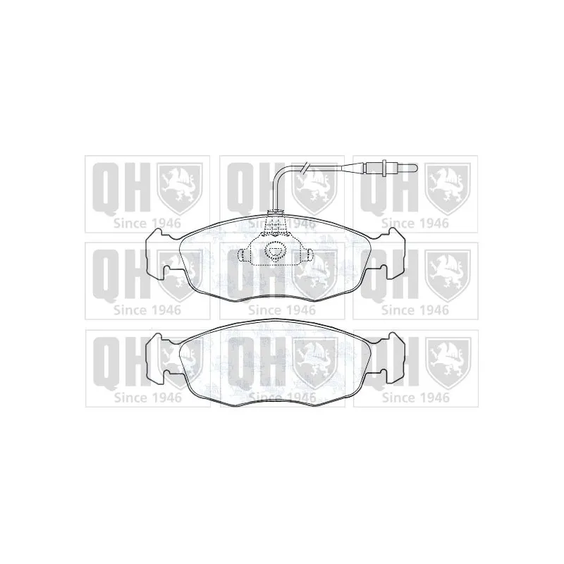 Jeu de 4 plaquettes de frein avant QUINTON HAZELL BP604