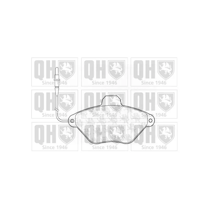 Jeu de 4 plaquettes de frein avant QUINTON HAZELL BP610