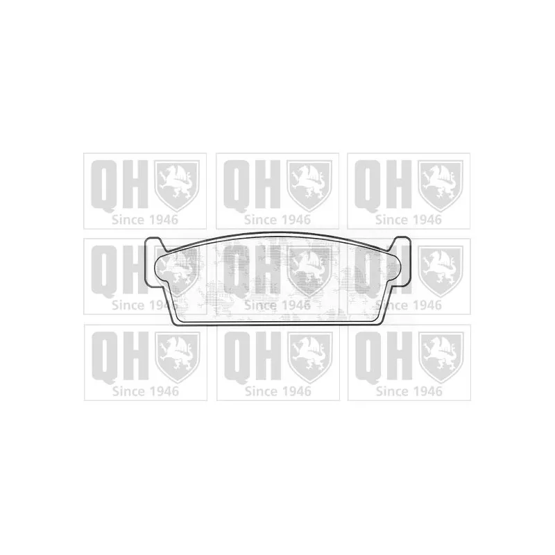 Jeu de 4 plaquettes de frein arrière QUINTON HAZELL BP650