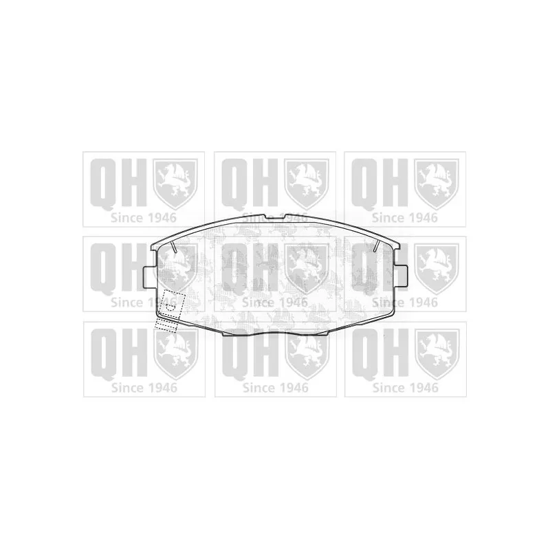 Jeu de 4 plaquettes de frein avant QUINTON HAZELL BP656