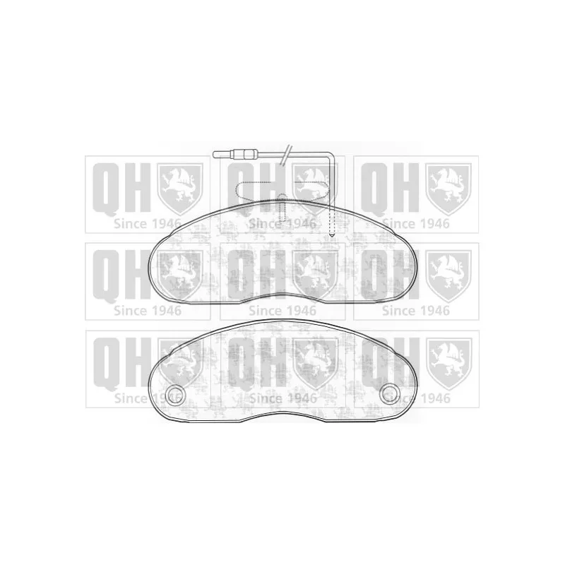 Jeu de 4 plaquettes de frein avant QUINTON HAZELL BP657