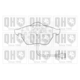 Jeu de 4 plaquettes de frein avant QUINTON HAZELL BP691