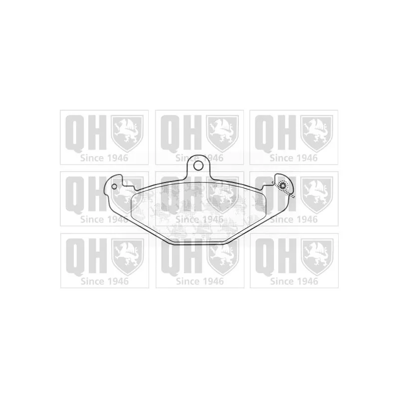Jeu de 4 plaquettes de frein arrière QUINTON HAZELL BP696