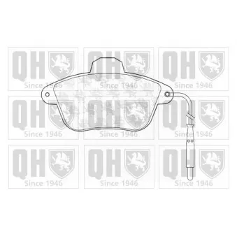 Jeu de 4 plaquettes de frein avant QUINTON HAZELL BP700