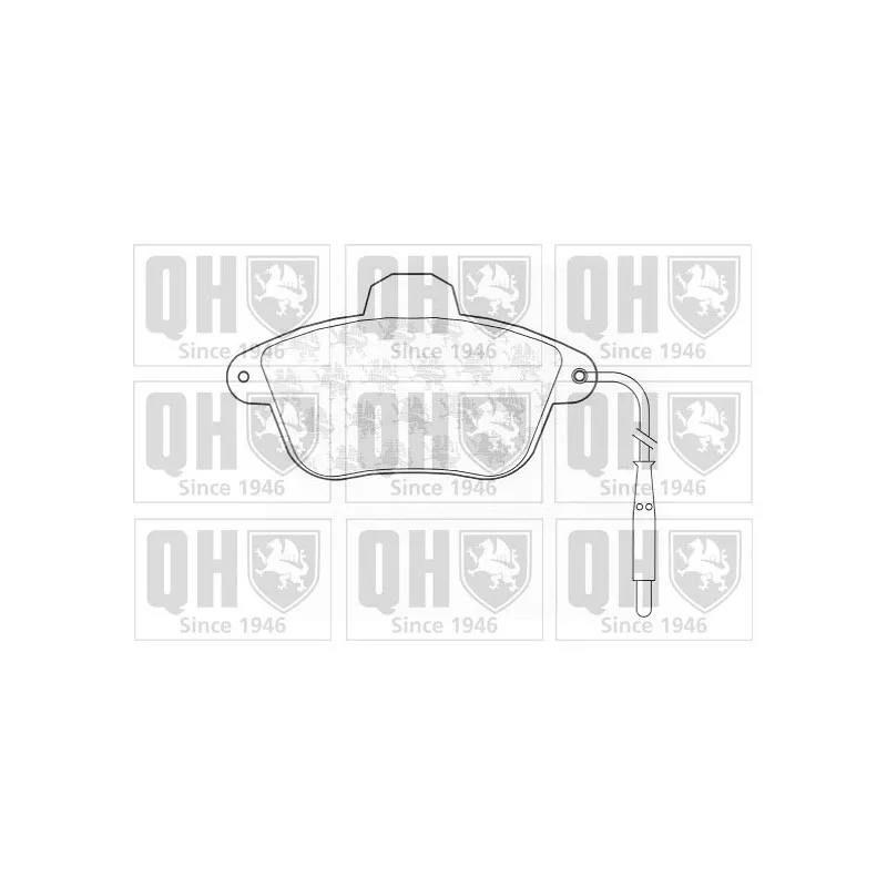 Jeu de 4 plaquettes de frein avant QUINTON HAZELL BP700