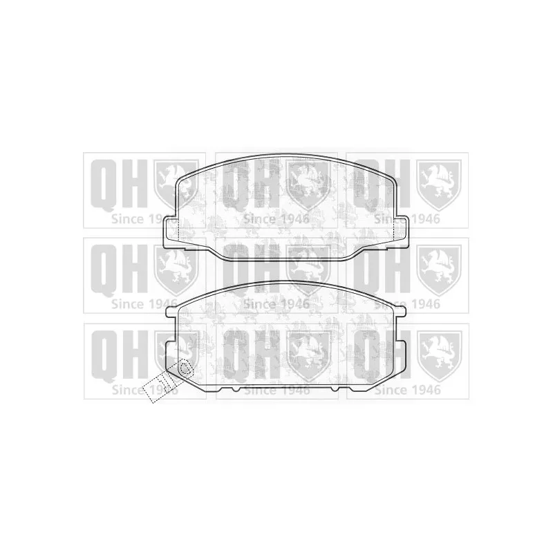 Jeu de 4 plaquettes de frein avant QUINTON HAZELL BP708