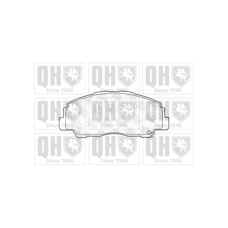 Jeu de 4 plaquettes de frein avant QUINTON HAZELL BP710