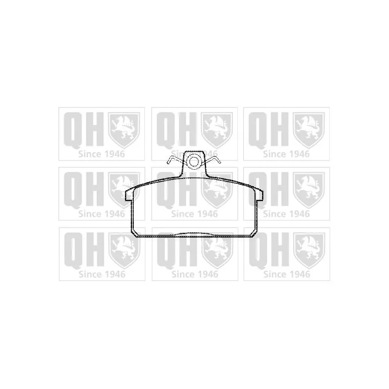 Jeu de 4 plaquettes de frein avant QUINTON HAZELL BP753