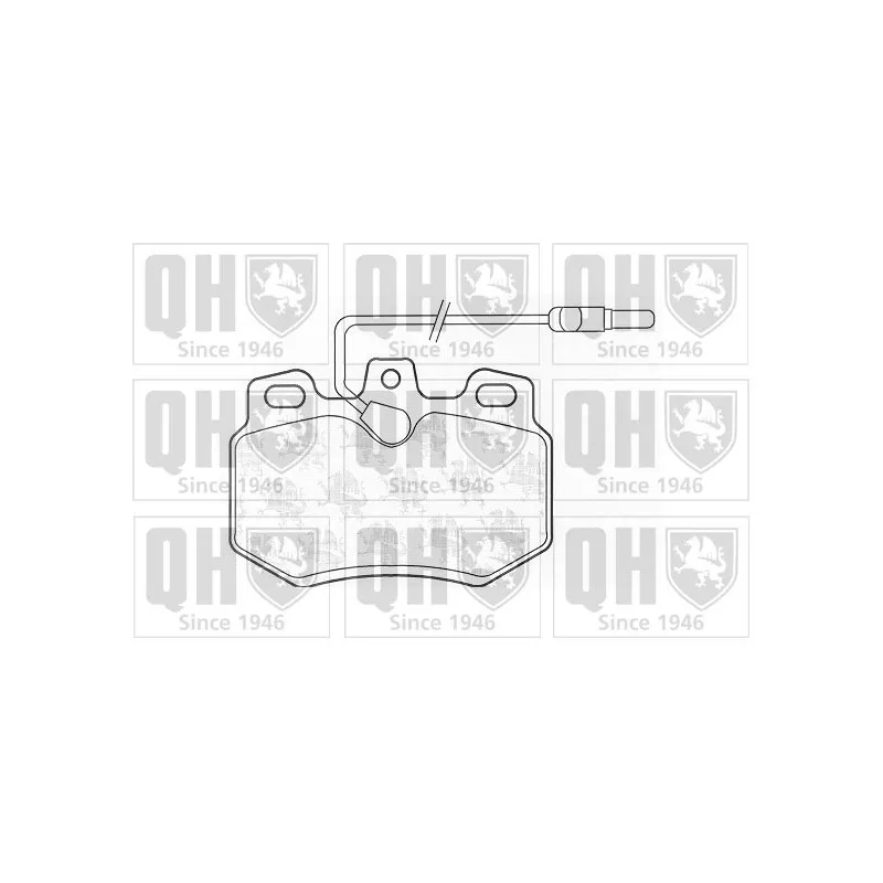 Jeu de 4 plaquettes de frein avant QUINTON HAZELL BP754
