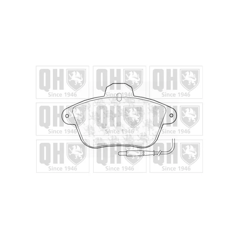 Jeu de 4 plaquettes de frein avant QUINTON HAZELL BP779