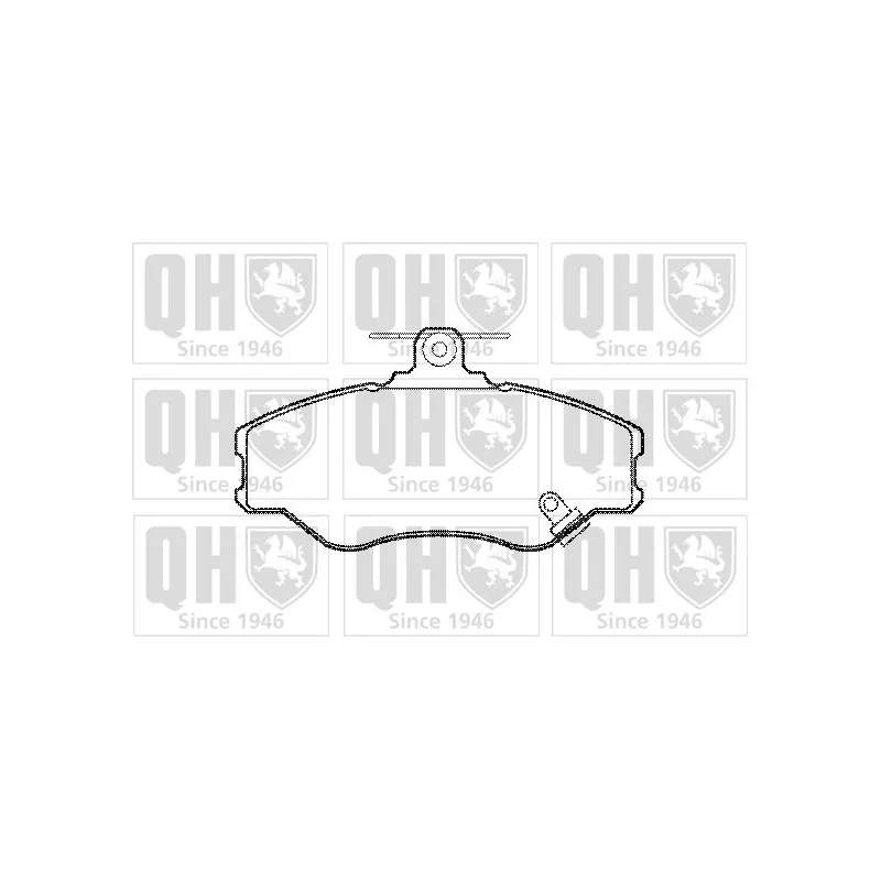 Jeu de 4 plaquettes de frein avant QUINTON HAZELL BP790