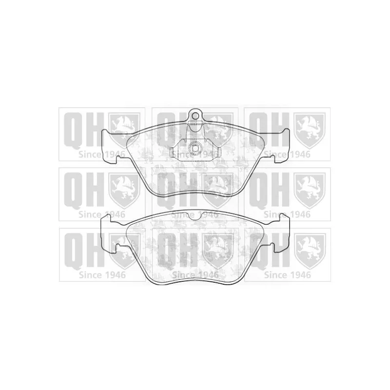 Jeu de 4 plaquettes de frein avant QUINTON HAZELL BP793