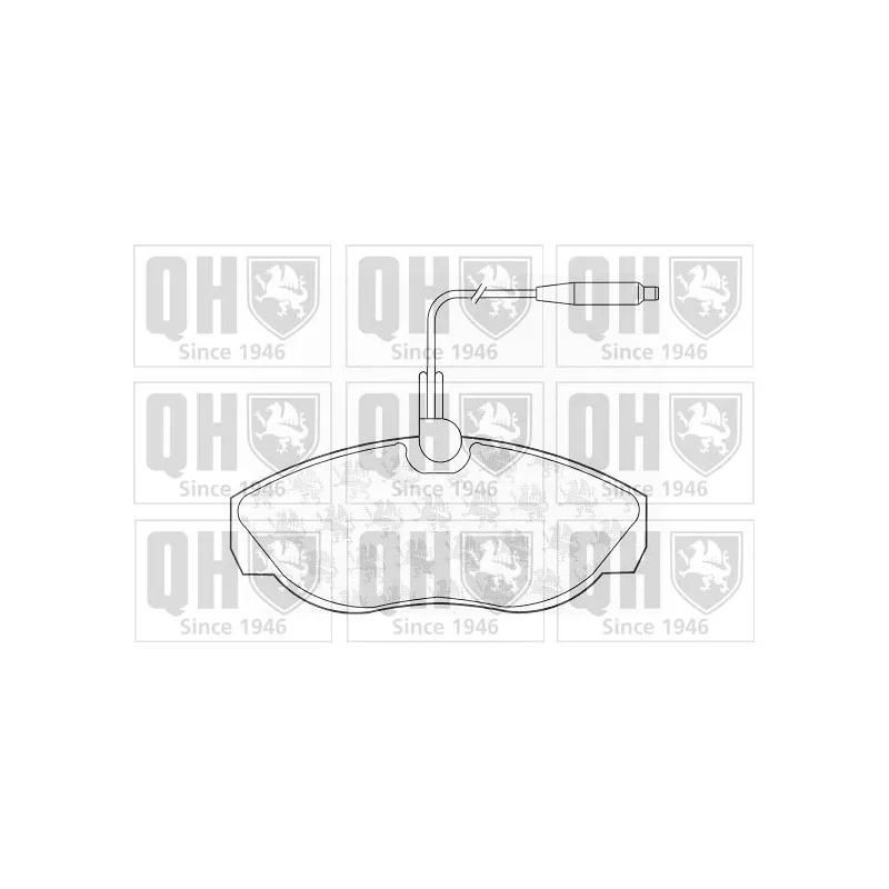 Jeu de 4 plaquettes de frein avant QUINTON HAZELL BP810