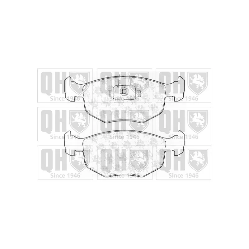 Jeu de 4 plaquettes de frein avant QUINTON HAZELL BP832